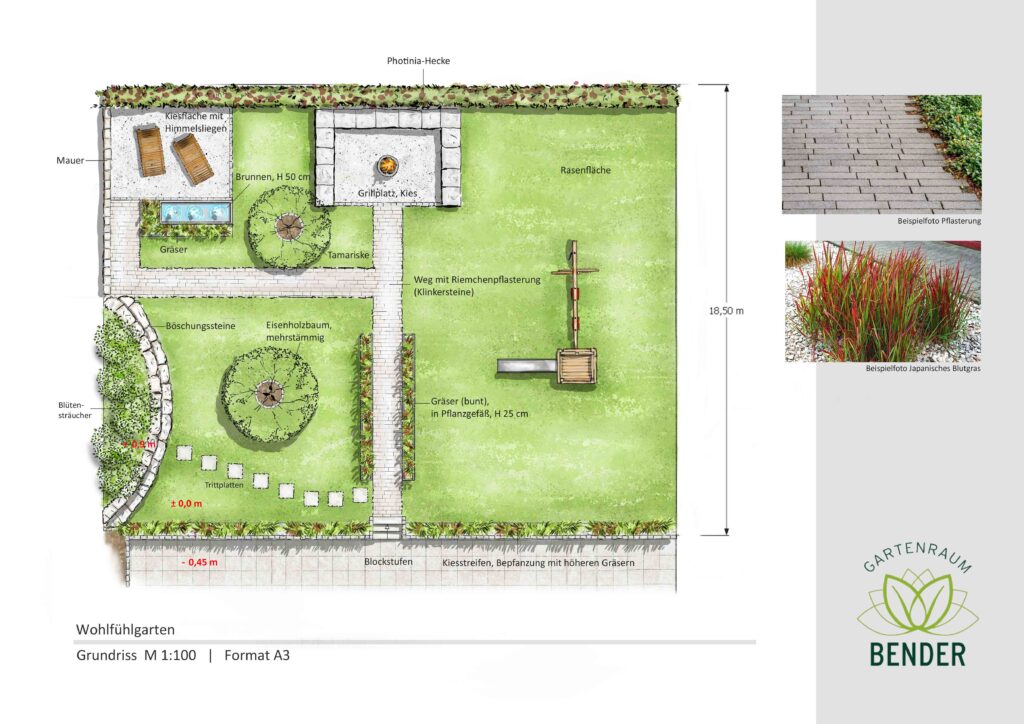 Gartenplanung-Karlsruhe-Wohlfuehlgarten-Grundriss-Gartenraum-Bender