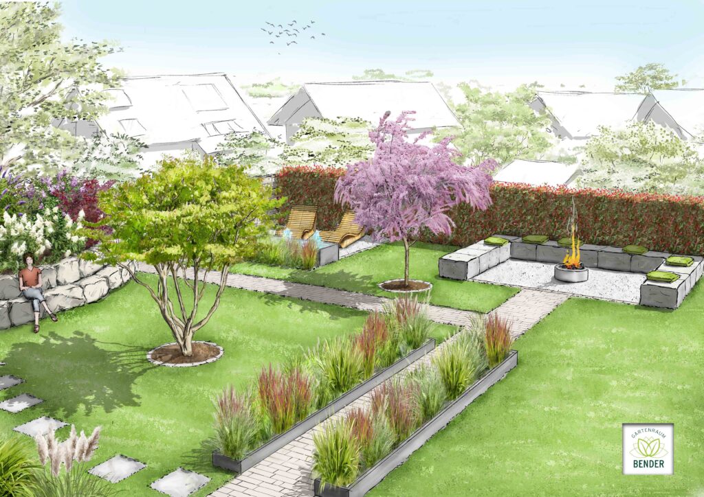 Gartenplanung-Perspektive-Karlsruhe-Gartenraum-Bende